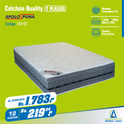 [I-20157] COLCHON QUALITY EXTRAFIRME 32CMX1,88MX1,38M CZ