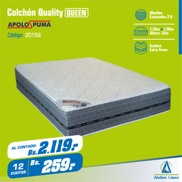 [I-20158] COLCHON QUALITY EXTRAFIRME 32CMX1,88MX1,38M C Z