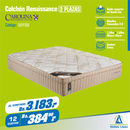 [I-20159] COLCHON NEW RENAISSANCE FIRM 35CMX1.8MMX1.38M