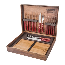 [I-15878] JUEGO ASADO 15 PZAS. POLYWOOD
