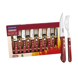 [I-15880] JUEGO ASADO 12 PZAS POLYWOOD