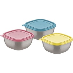 [I-15896] JUEGO DE POTES 3 PZAS MIXCOLOR