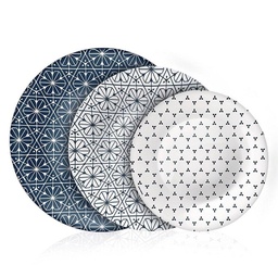[I-14846] MAIOLICA BLUE SET 18 PZAS.