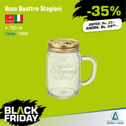 [I-14856] VASO QUATTRO CON MANIJA