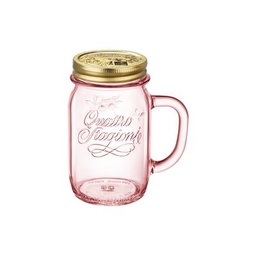 [I-14857] VASO QUATTRO ROSA C/MANIJA